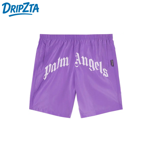 Palm Angels Curved Logo Swim Short